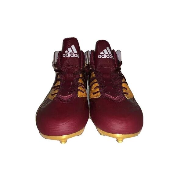 Adidas Freak X Kevlar Mens SIZE 12.5 Football Cleats Maroon, Yellow, Gold AQ7202 - Picture 3 of 6